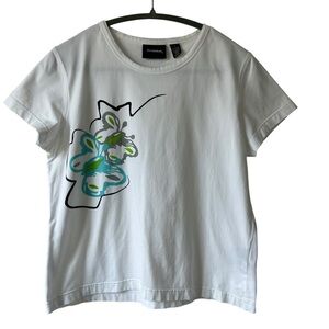 Bolle Women’s White Tee Shirt Size L Basic Casual Cotton Blend